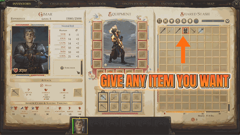 Pathfinder: Kingmaker — Quartermaster (Item Granter) (screenshot 2)
